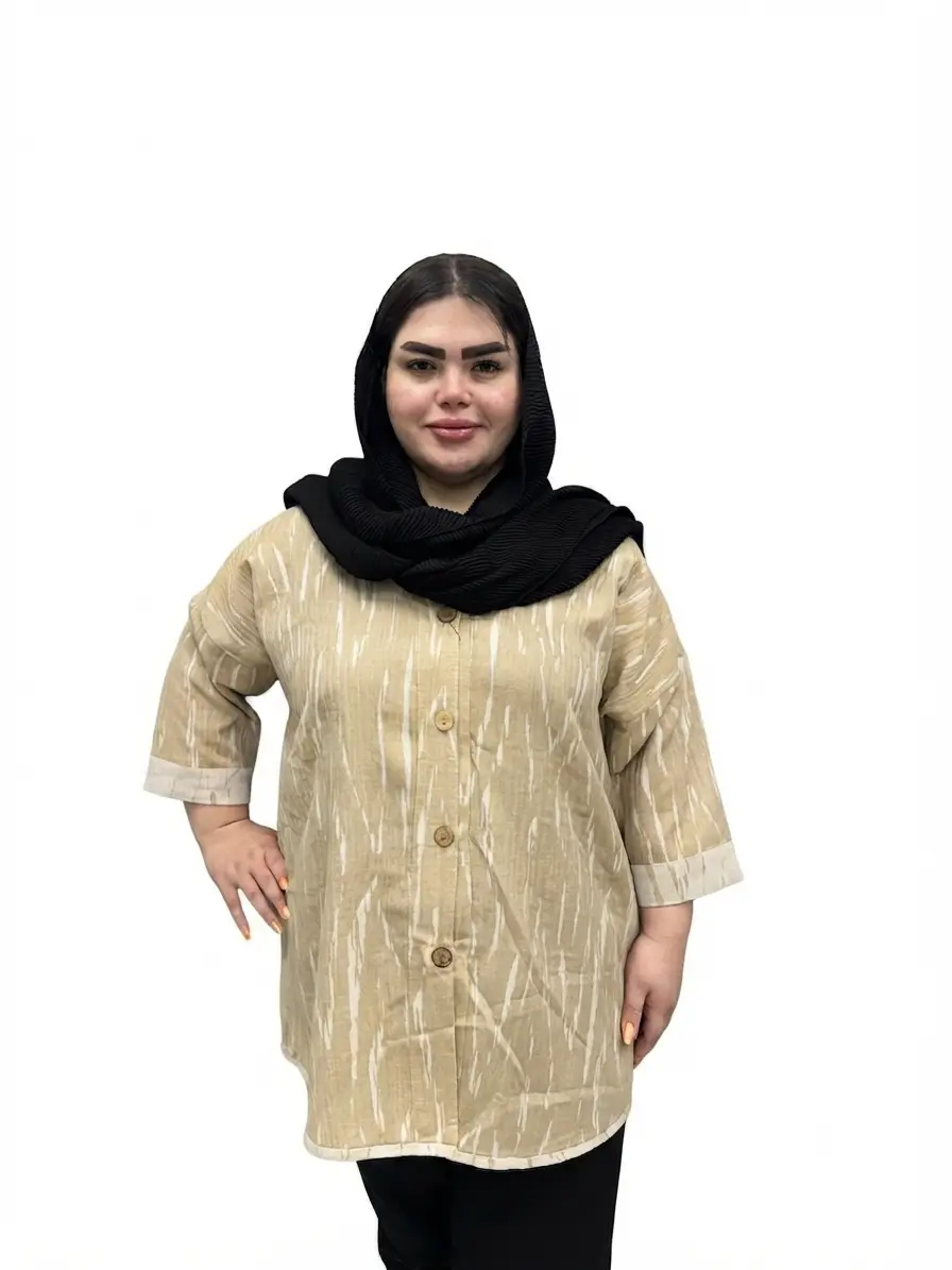 شومیز دو رو سایز بزرگ زنانه، راحت و کاربردی